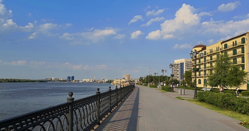 Wolgapromenade in Astrachan