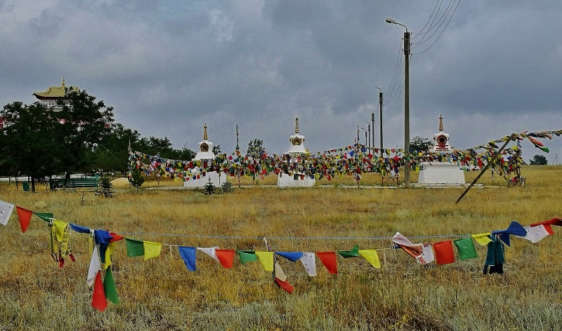Stupas beim Kloster Geden Scheddup Choi Corling