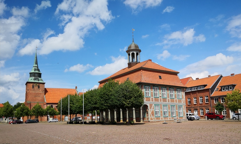 Der Marktplatz von Boizenburg